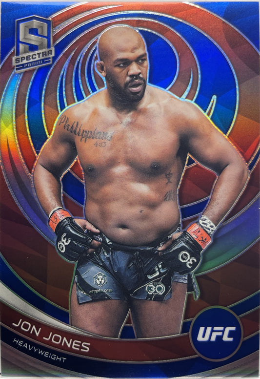 Jon Jones 52/99 Spectra Blue Chronicles UFC 2023