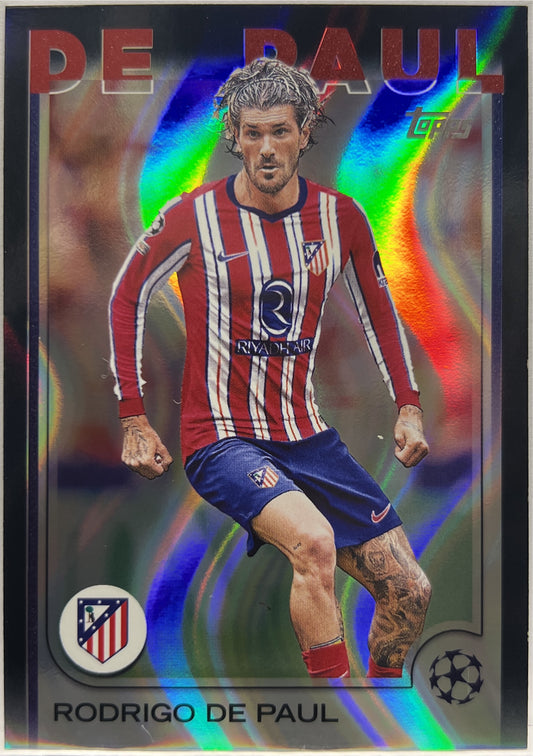 Rodrigo De Paul Black Flowfractor Topps UCC 2024/25