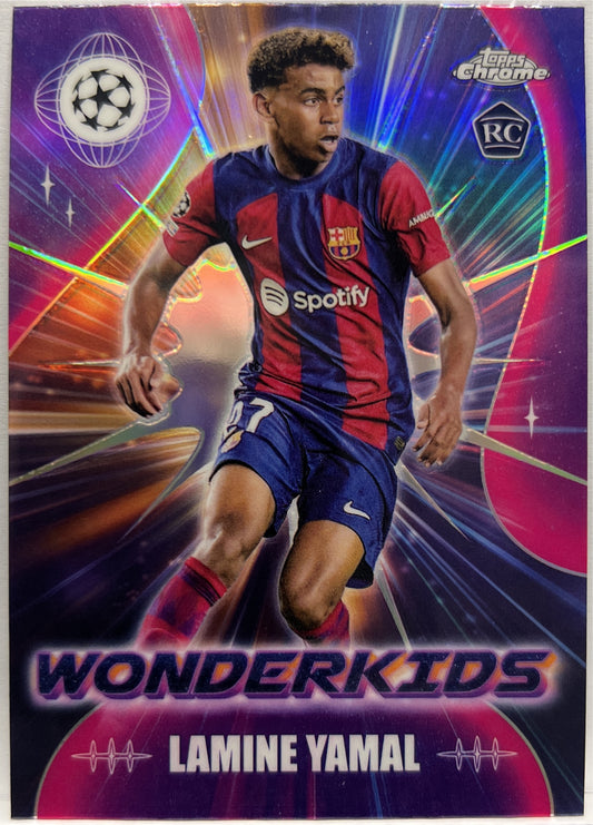 Lamine Yamal Rookie Wonderkids Topps Chrome UCC 2023/24