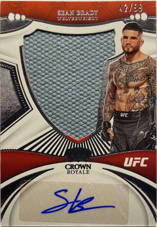 Sean Brady 42/99 Patch Autograph Crown Royale Chronicles UFC 2023