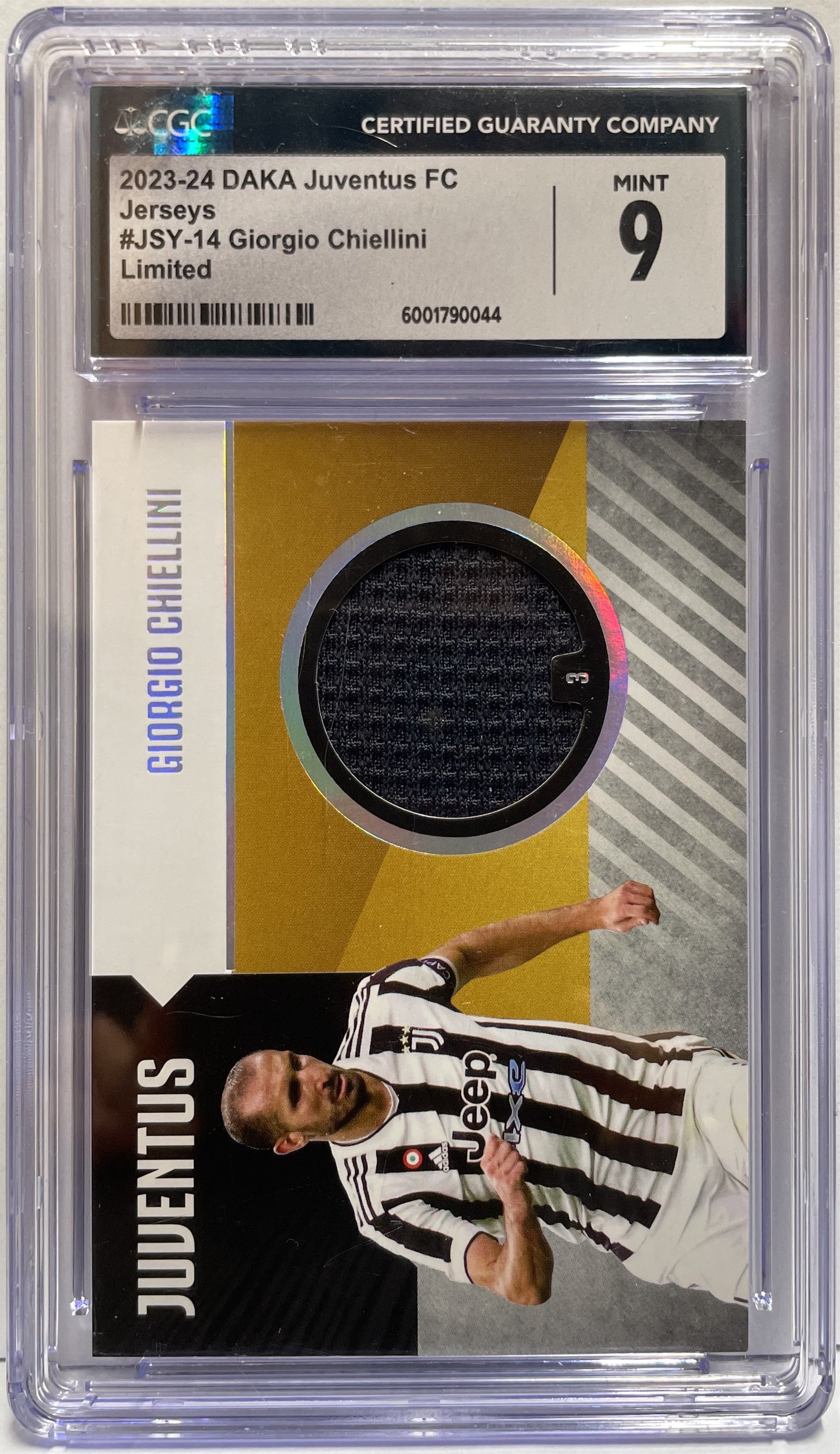 Giorgio Chiellini 29/70 Patch Worn Jersey Limited Daka Juventus 2023/24 CGC 9