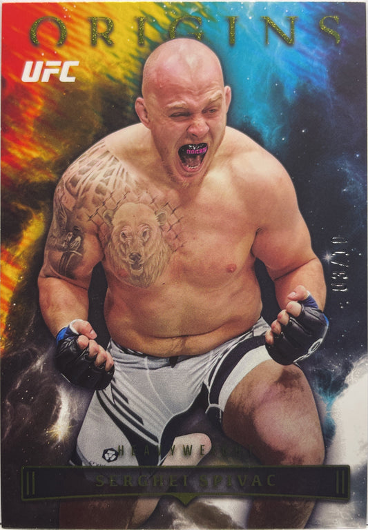 Serghei Spivac 3/10 Origins Gold Chronicles UFC 2023