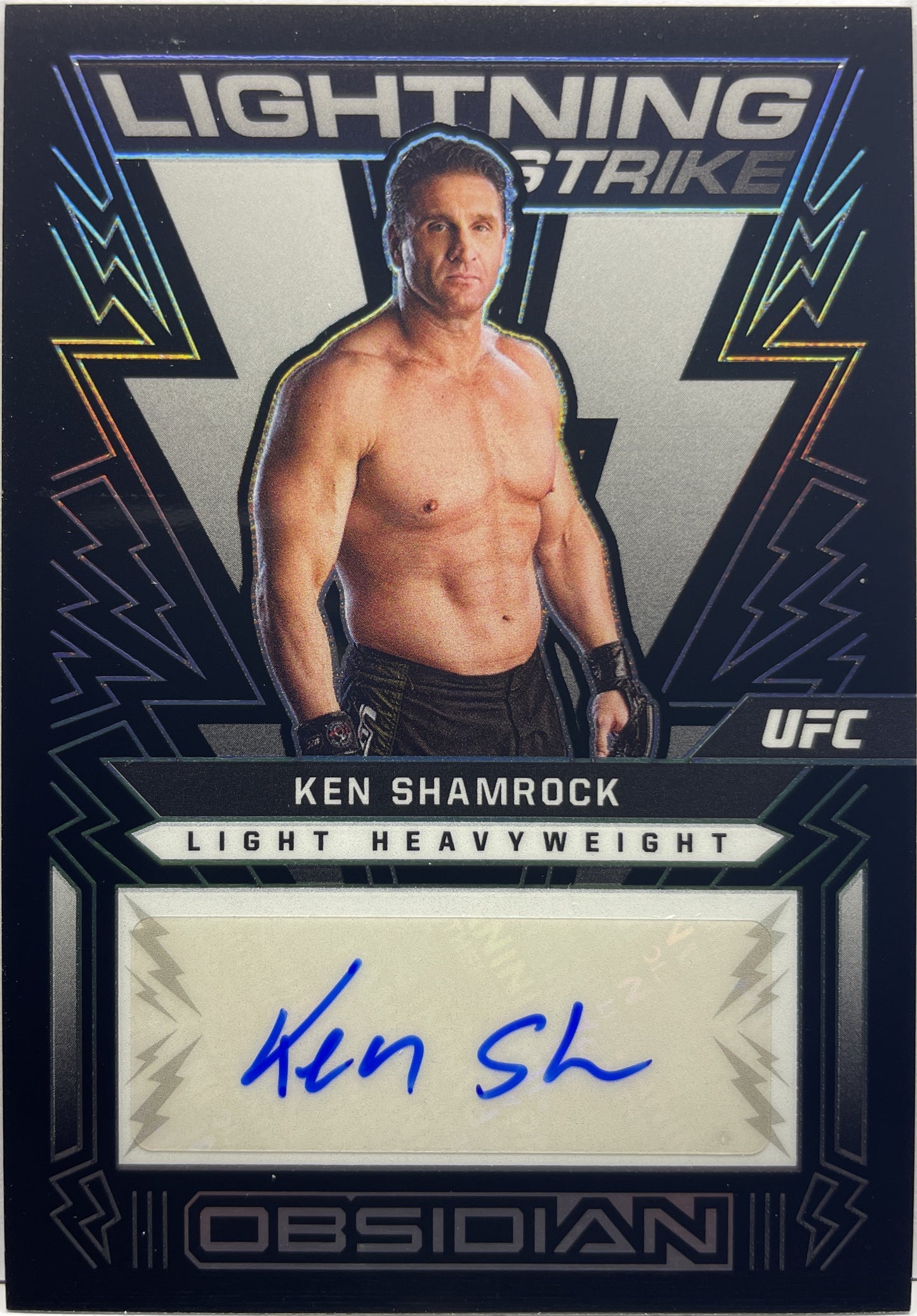 Ken Shamrock Autograph Lightning Strike Obsidian Chronicles UFC 2023