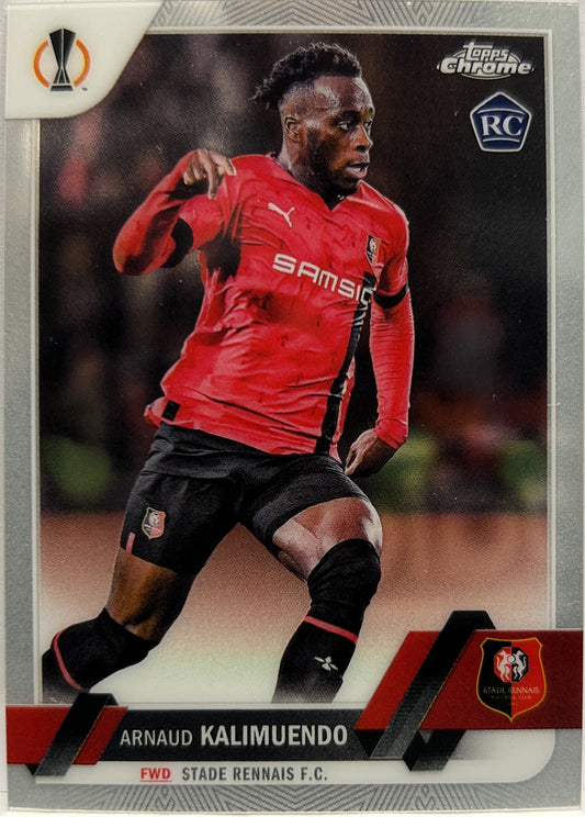 Arnaud Kalimuendo Rookie Topps Chrome UCC 2022/23