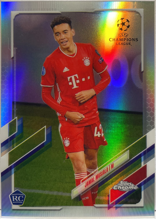 Jamal Musiala Rookie Refractor Topps Chrome UCL 2020/21