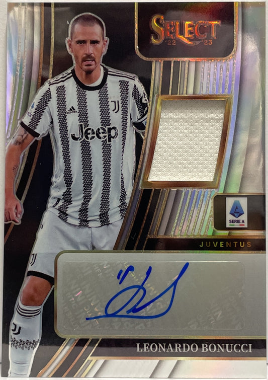 Leonardo Bonucci Patch Autograph Memorabilia Panini Select Serie A 2022/23