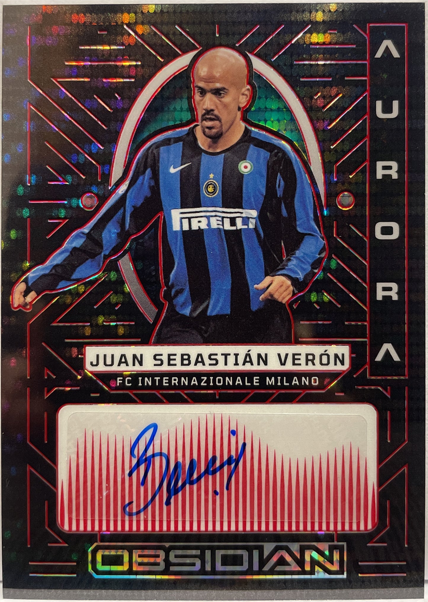 Juan Sebastian Veron 43/44 Autograph Aurora Obsidian 2022/23
