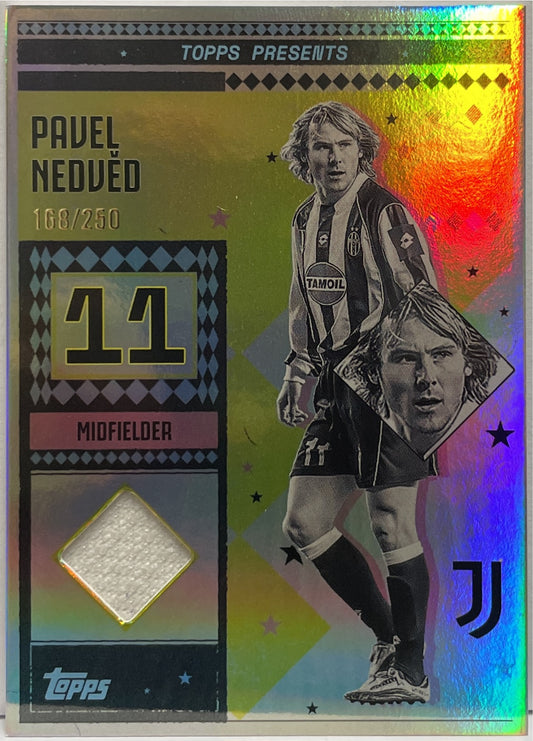 Pavel Nedved 168/250 Patch Vintage Lady Relic Topps Juventus Premium Team Set 2024/25