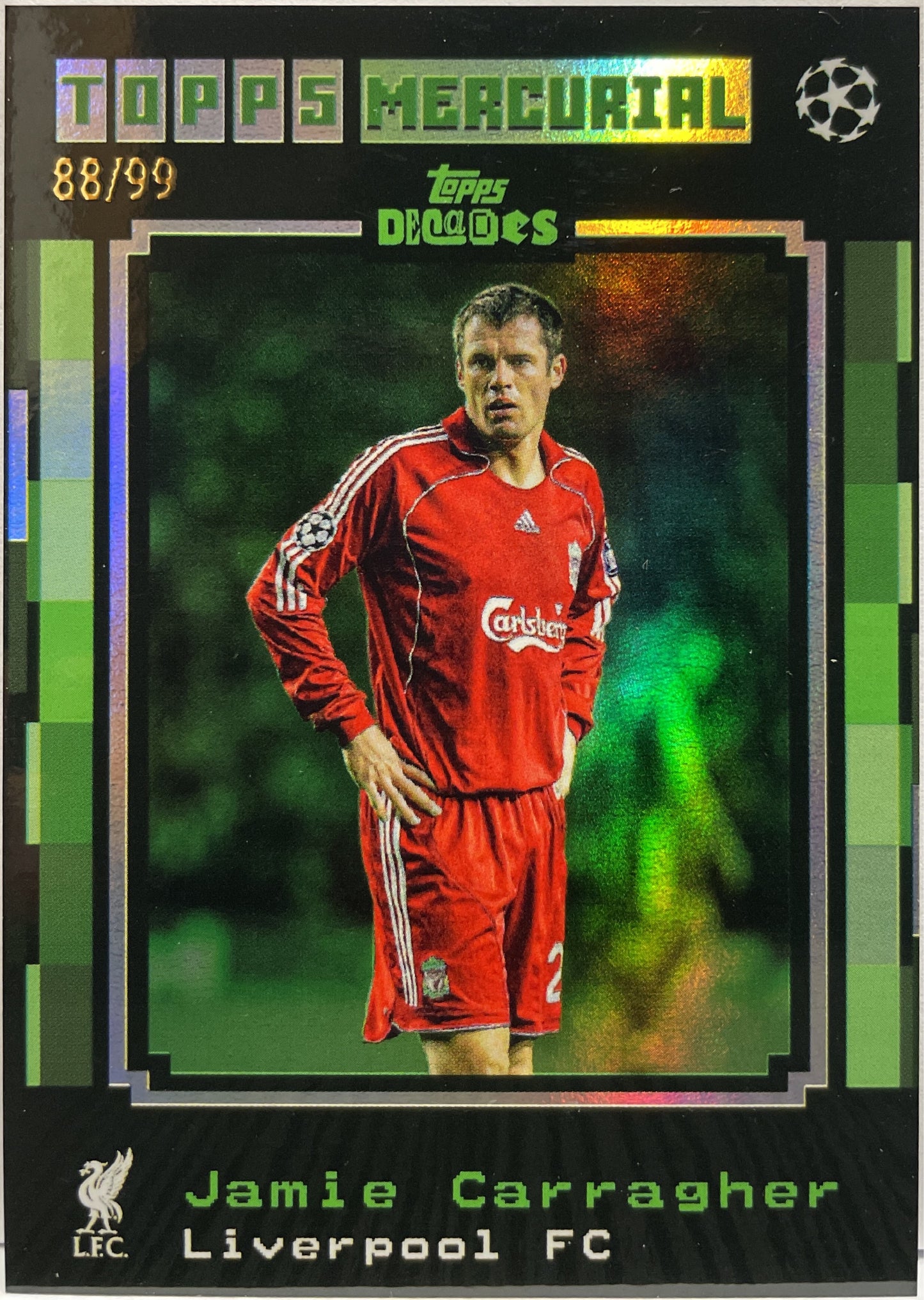 Jamie Carragher 88/99 Mercurial Green Topps Decades 2024/25