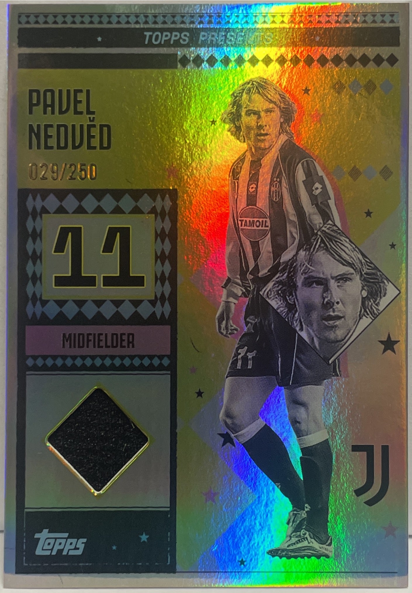 Pavel Nedved 29/250 Patch Vintage Lady Relic Topps Juventus Premium Team Set 2024/25
