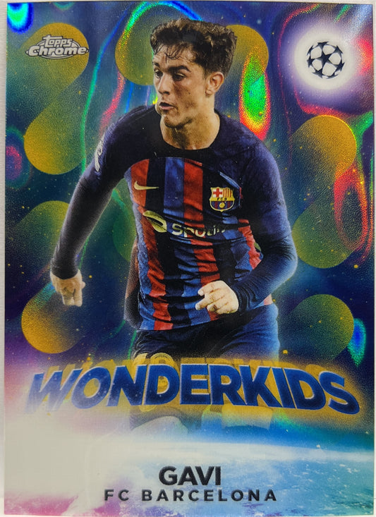 Gavi Wonderkids Gold Lava Topps Chrome UCC 2022/23
