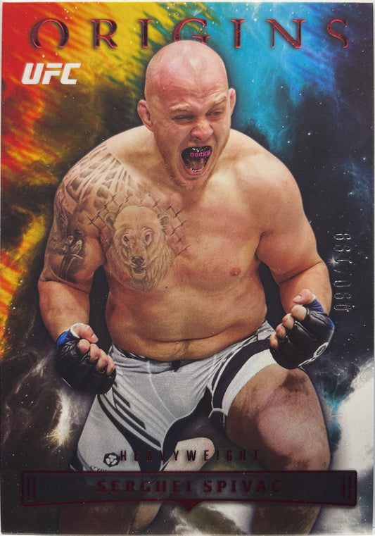 Serghei Spivac 90/199 Origins Red Chronicles UFC 2023