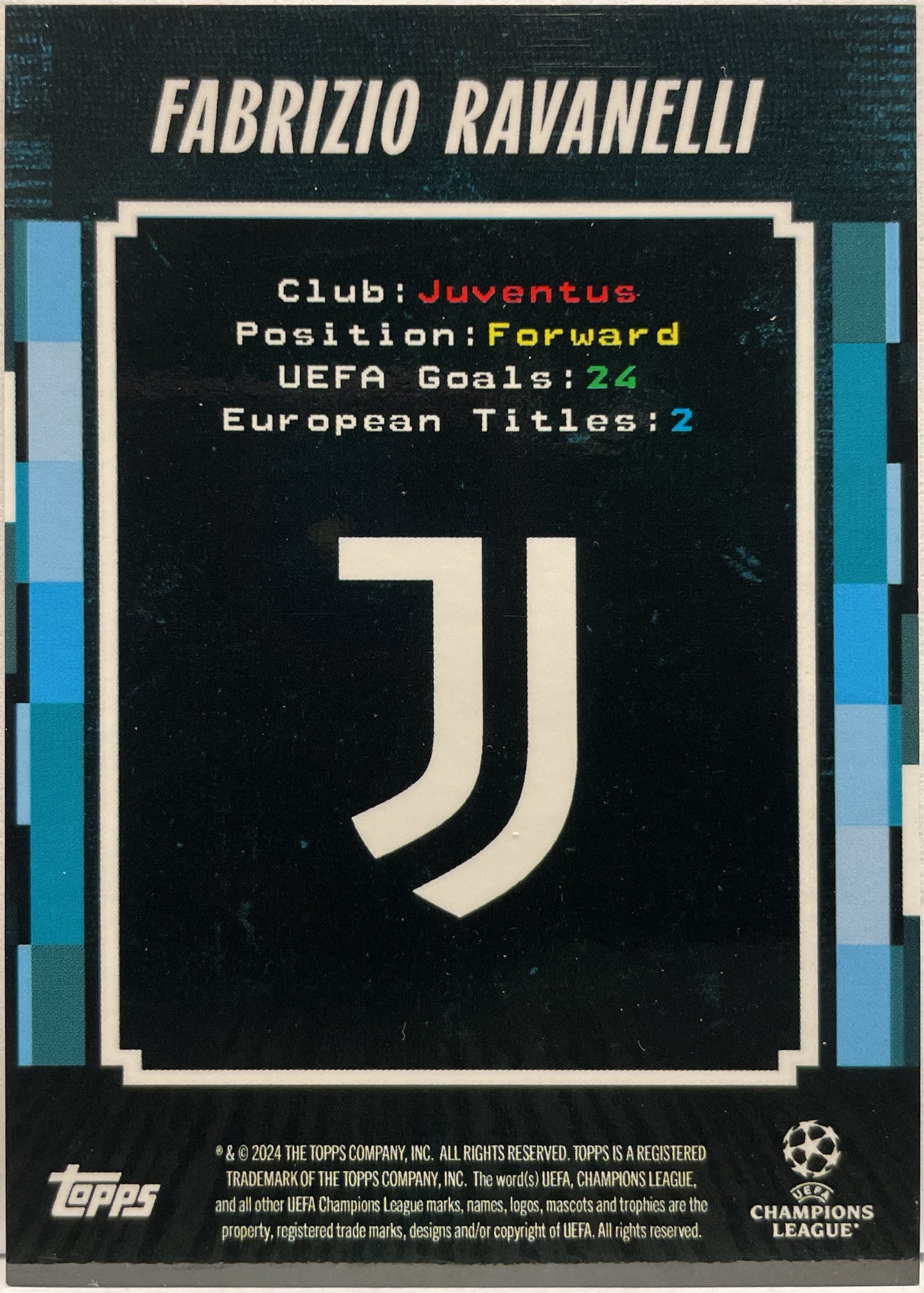 Fabrizio Ravanelli 48/49 Targetman Blue Topps Decades 2024/25