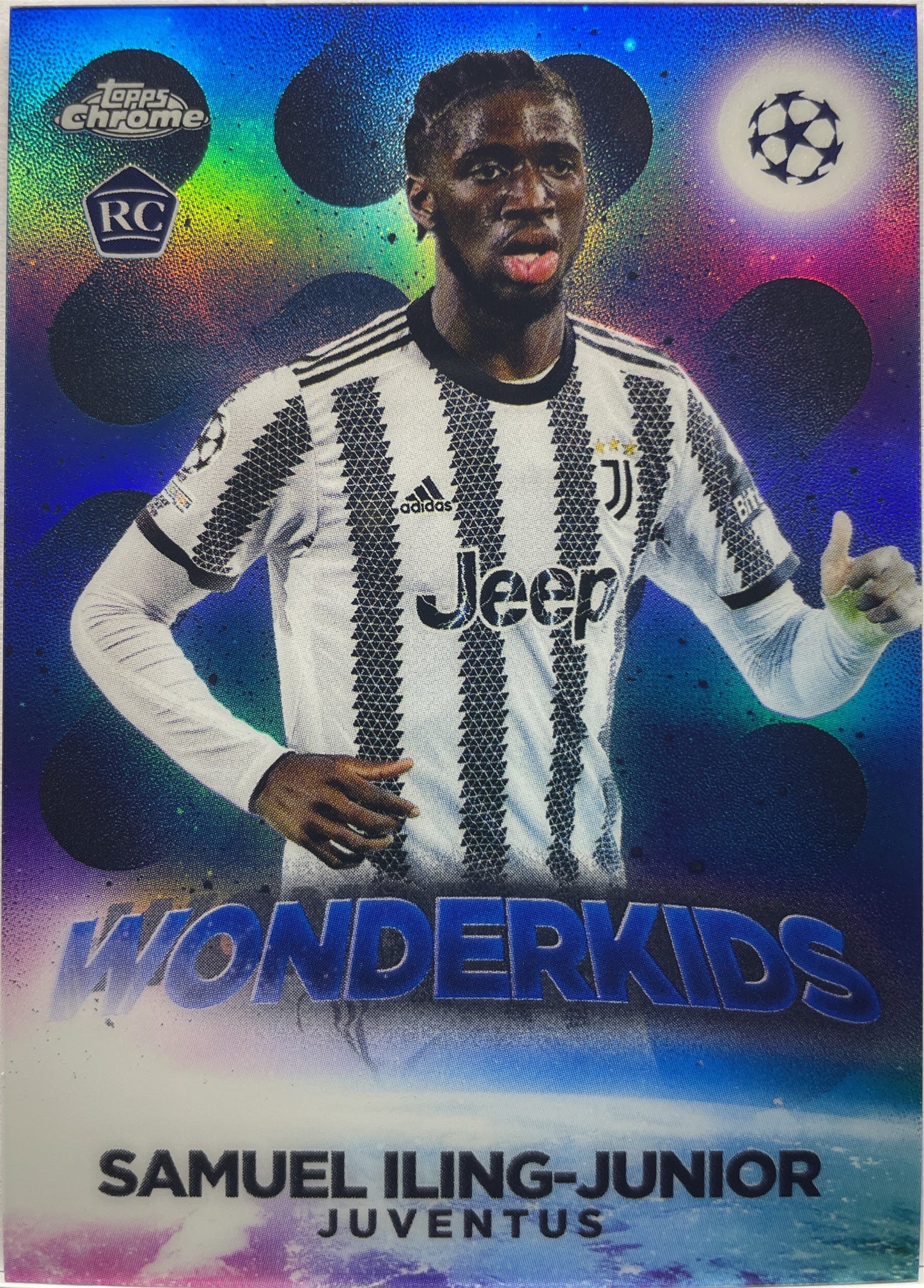 Samuel Iling-Junior 6/10 Rookie Wonderkids Black Topps Chrome UCC 2022/23