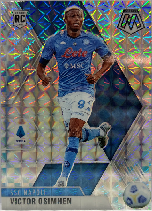 Victor Osimhen Rookie Silver Mosaic Panini Mosaic Serie A 2020/21
