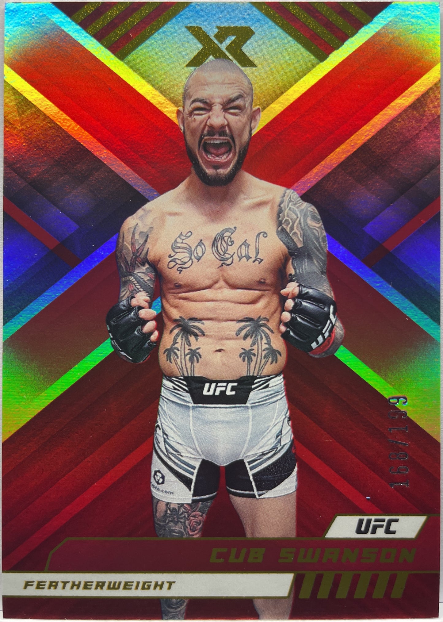 Cub Swanson 168/199 XR Red Chronicles UFC 2023