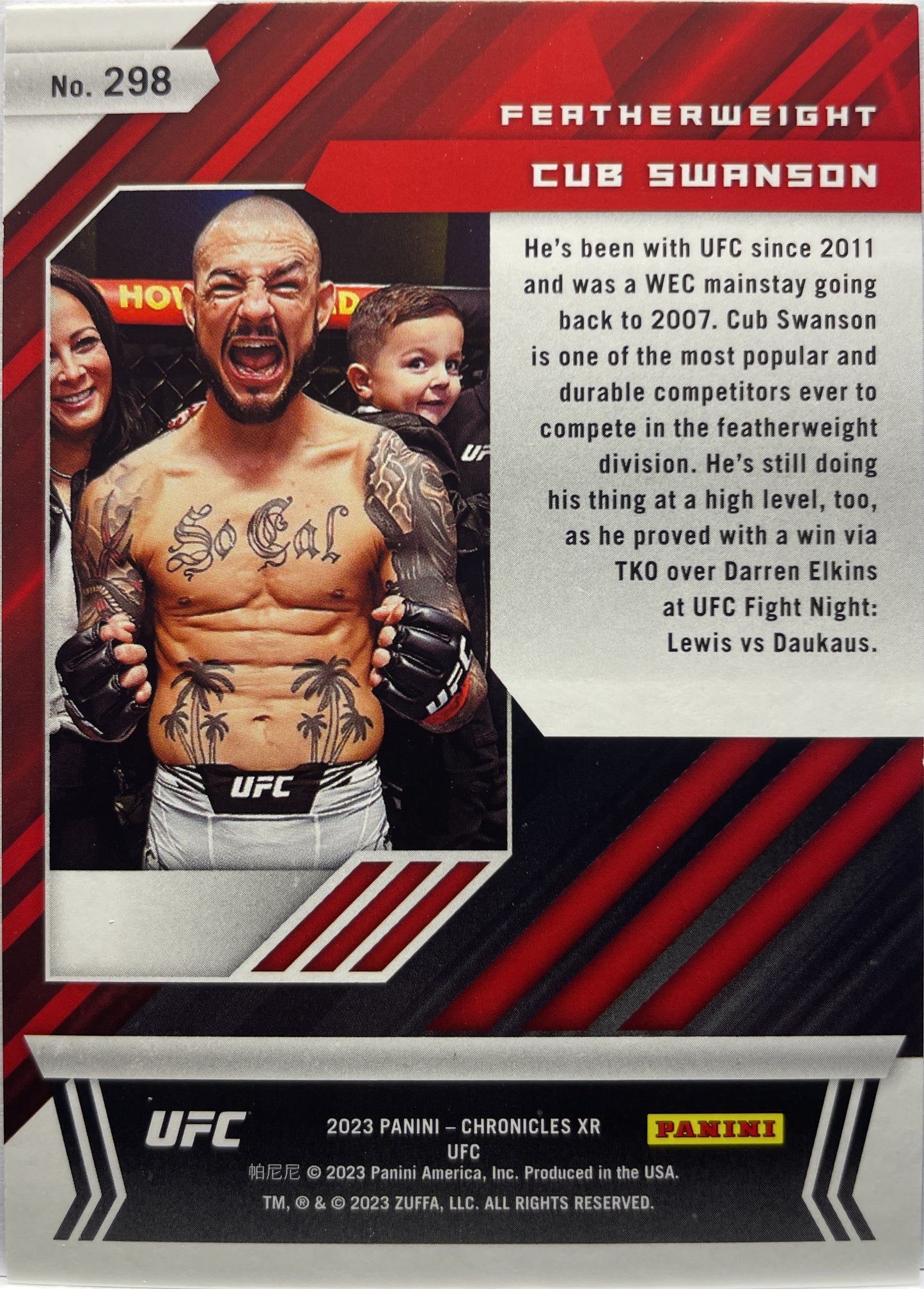 Cub Swanson 168/199 XR Red Chronicles UFC 2023