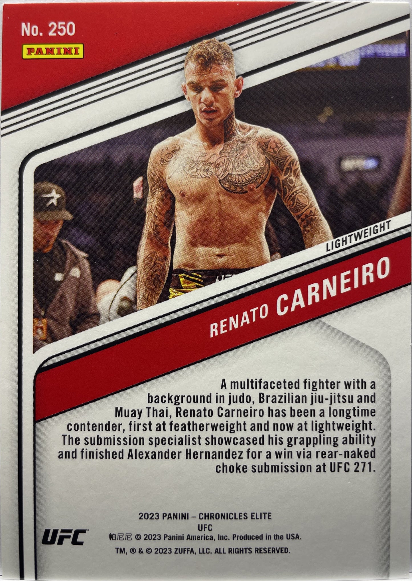 Renato Carneiro 46/199 Elite Red Chronicles UFC 2023