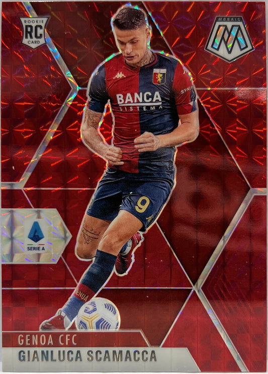 Gianluca Scamacca Rookie Red Mosaic Serie A 2020/21