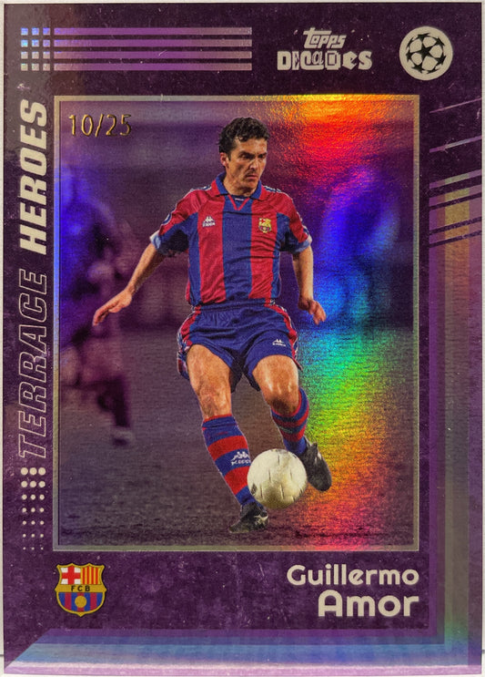 Guillermo Amor 10/25 Terrace Heroes Purple Topps Decades 2024/25