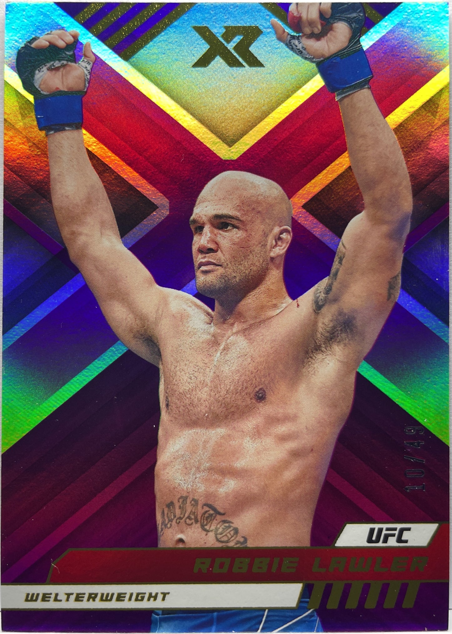 Robbie Lawler 10/49 XR Purple Chronicles UFC 2023