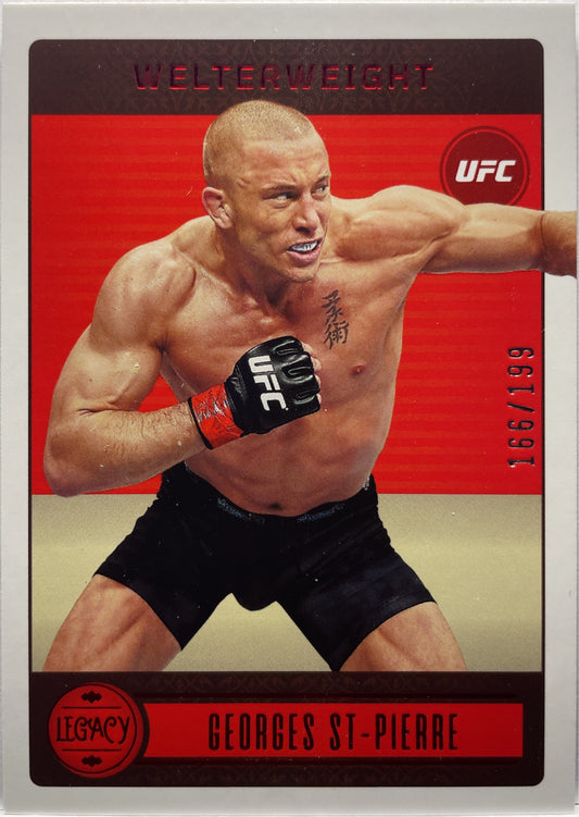 Georges St-Pierre 166/199 Legacy Red Chronicles UFC 2023