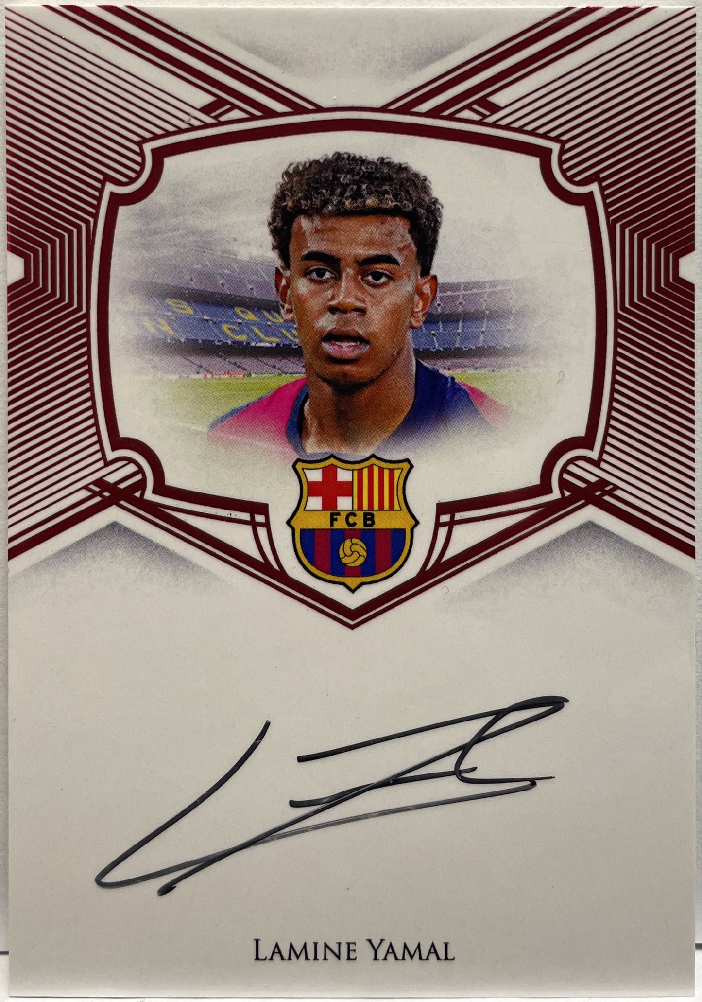 Lamine Yamal 1/3 Autograph On Card Futera FC Barcelona 2024/25