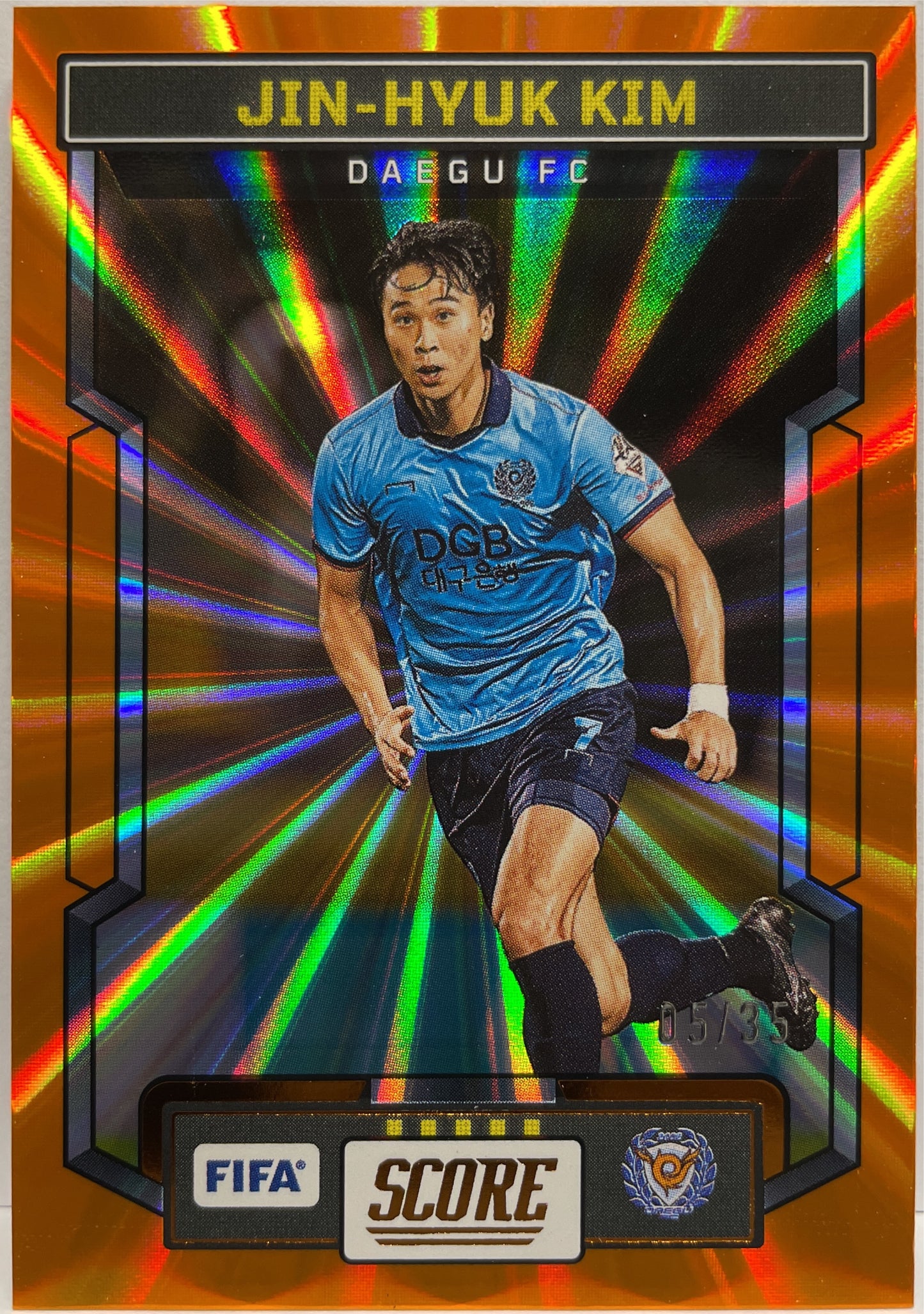 Jin-Hyuk Kim 5/35 Orange Laser Score Fifa 2023/24