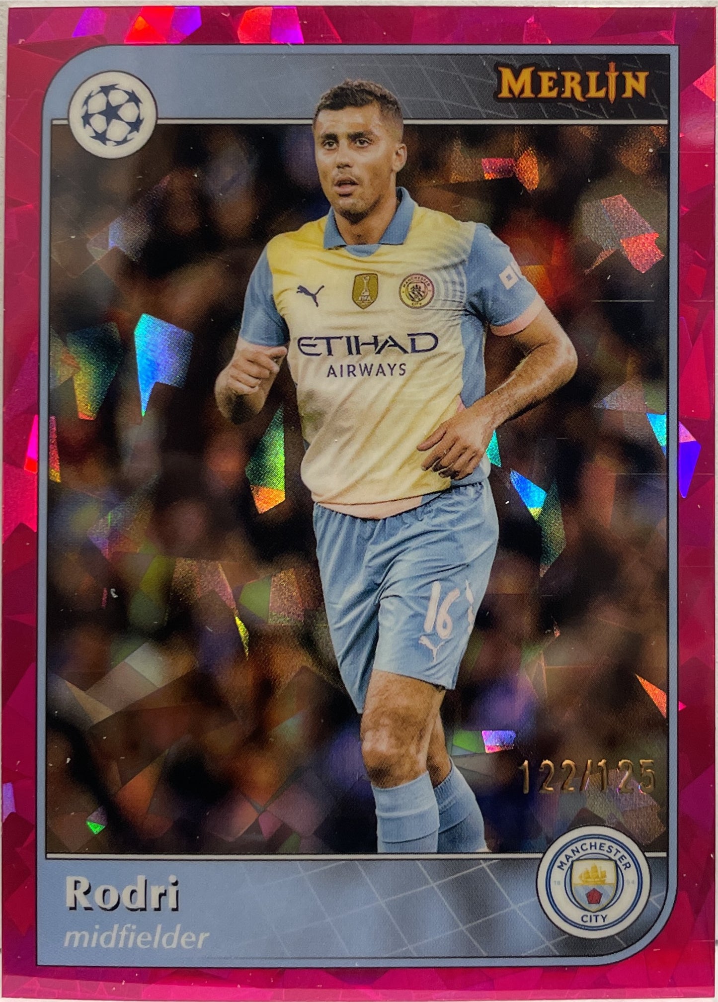 Rodri 122/125 Magenta Atomic Topps Merlin UCC 2024/25
