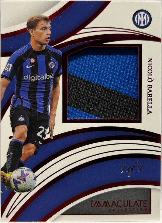Nicolo Barella 1/1 One Of One Patch Immaculate 2022/23