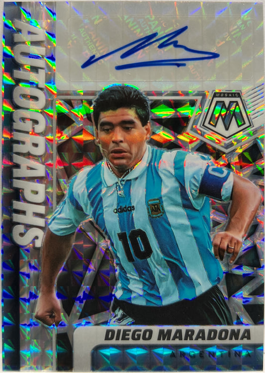 Diego Maradona Autograph Mosaic Road To Qatar 2022