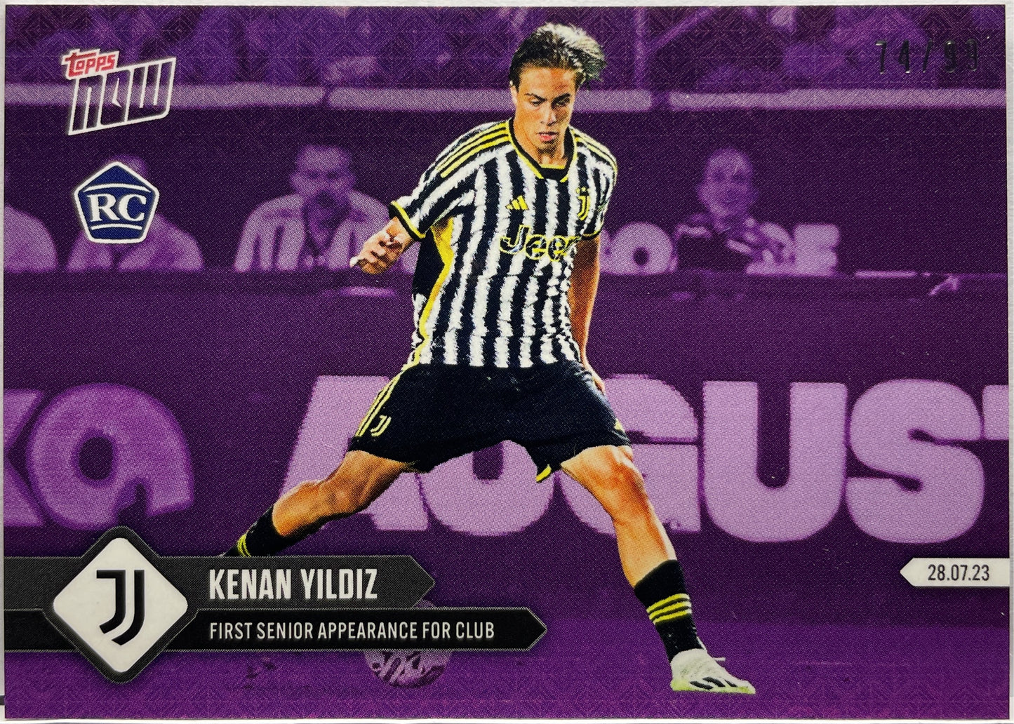 Kenan Yildiz 74/99 Rookie Topps Now 2023