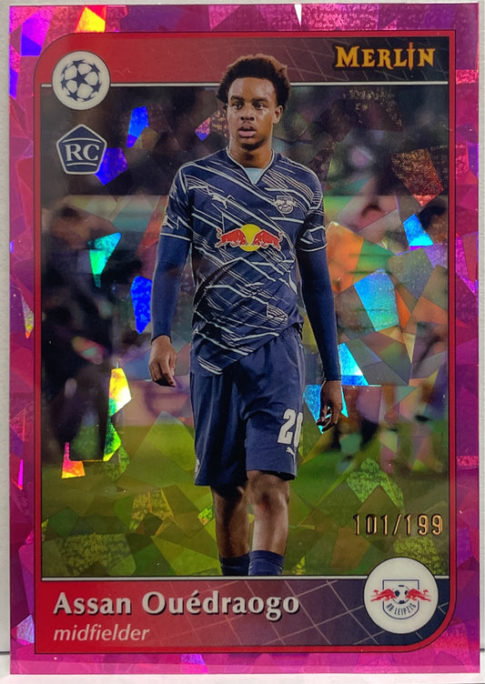 Assan Ouedraogo 101/199 Rookie Pink Atomic Topps Merlin UCC 2024/25