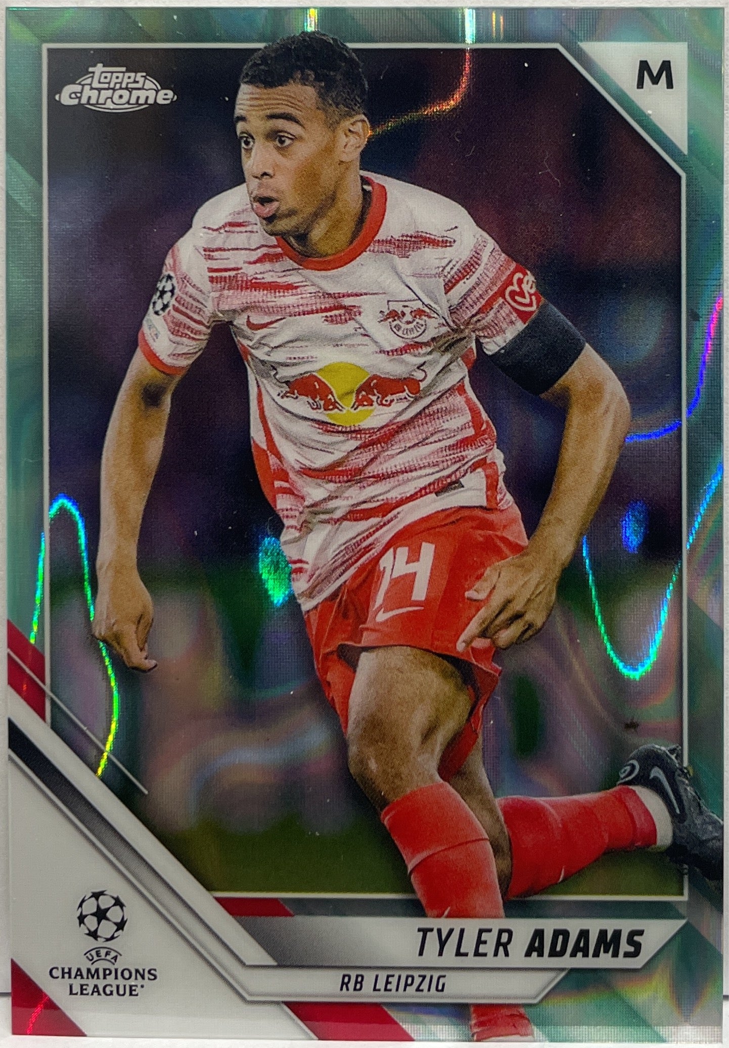 Tyler Adams Aqua Lava Topps Chrome UCL 2021/22