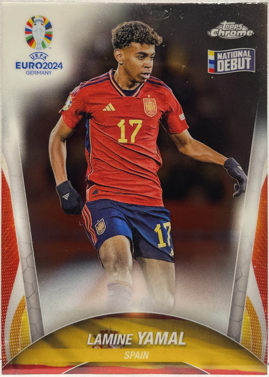 Lamine Yamal National Debut Topps Chrome Uefa Euro 2024