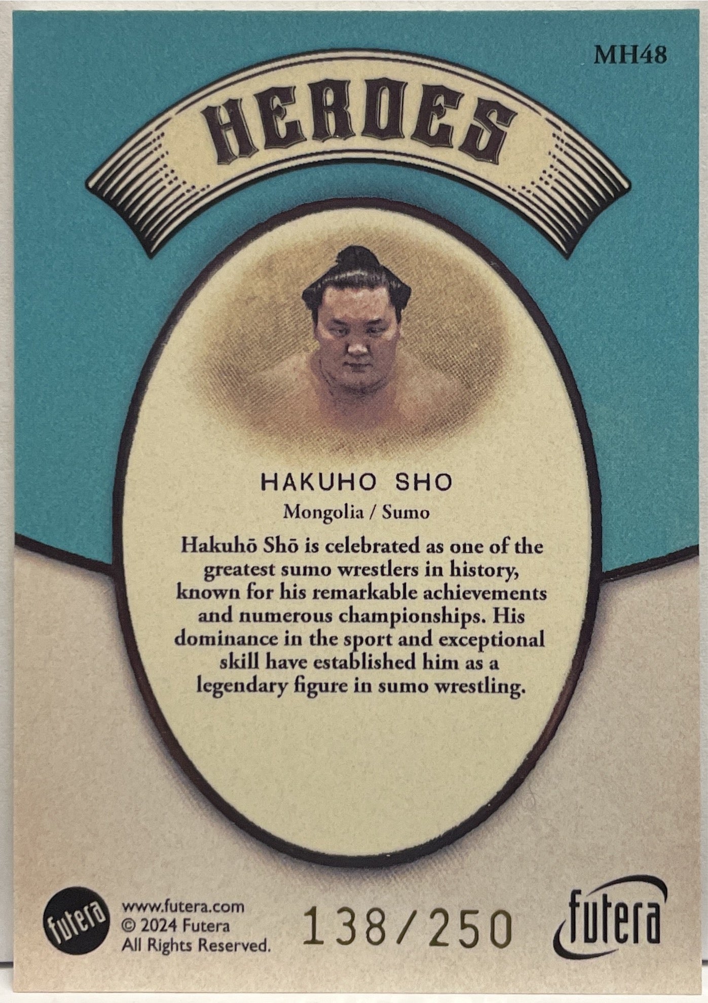 Hakuho Sho 138/250 Heroes Futera Vintage Multi Sport 2024