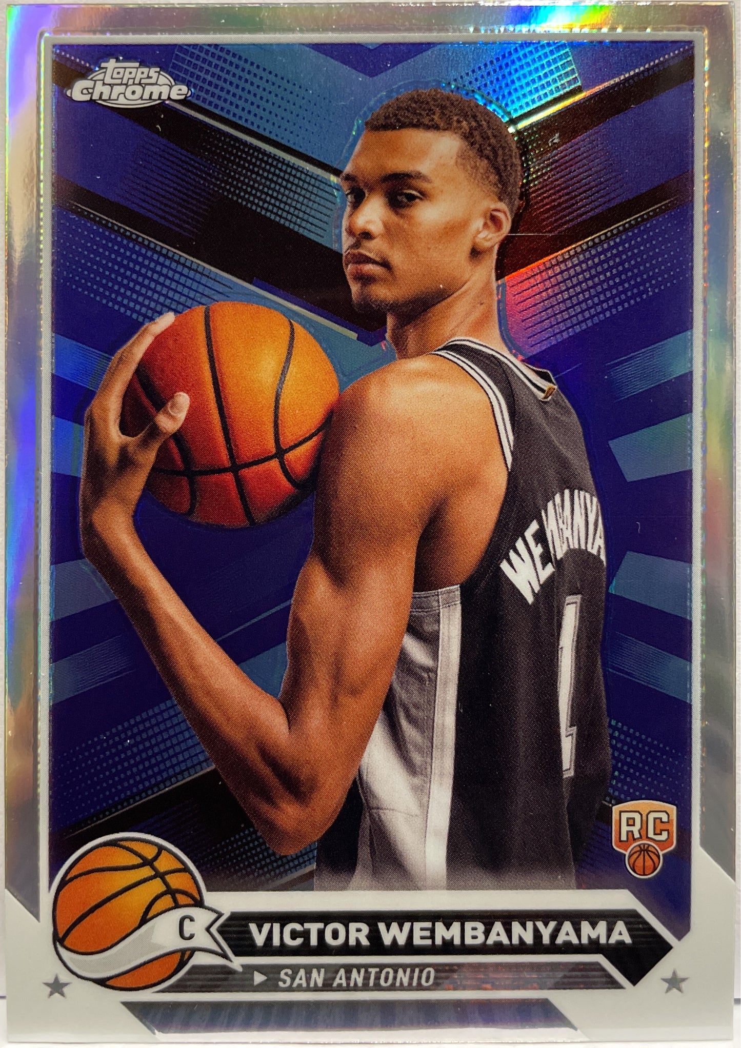 Victor Wembanyama Rookie Refractor Topps Chrome Basketball NBA 2023/24