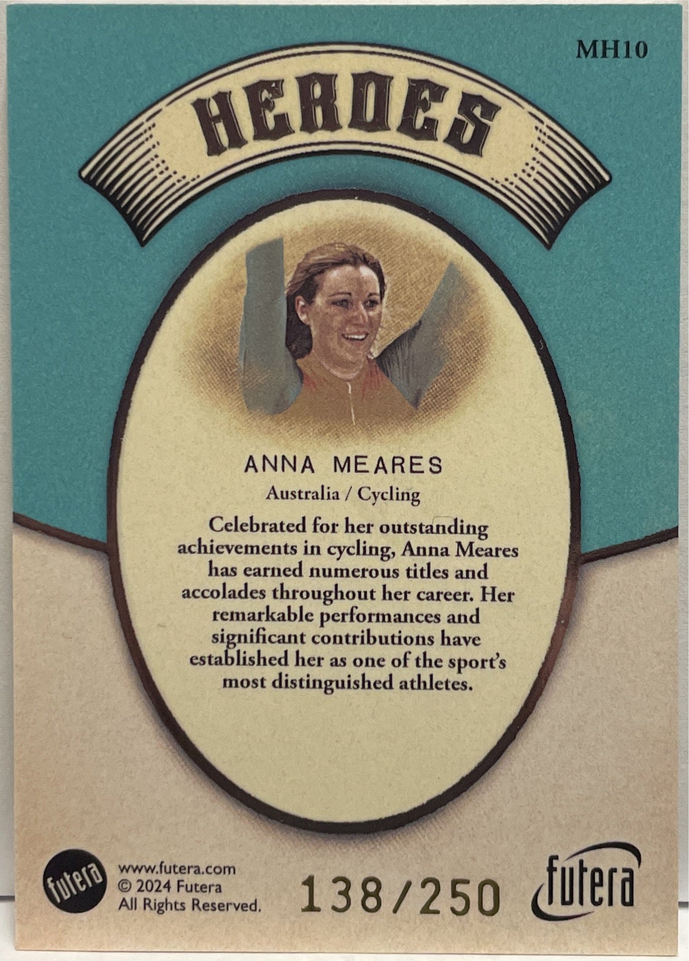 Anna Meares 138/250 Heroes Futera Vintage Multi Sport 2024