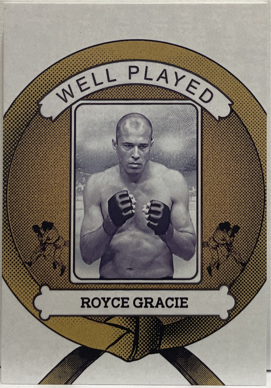 Royce Gracie 9/29 Well Played Futera Vintage Multi Sport 2024