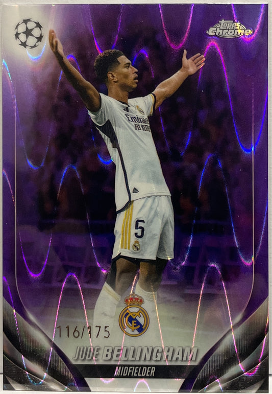 Jude Bellingham 116/175 Purple Wave Topps Chrome UCC 2023/24