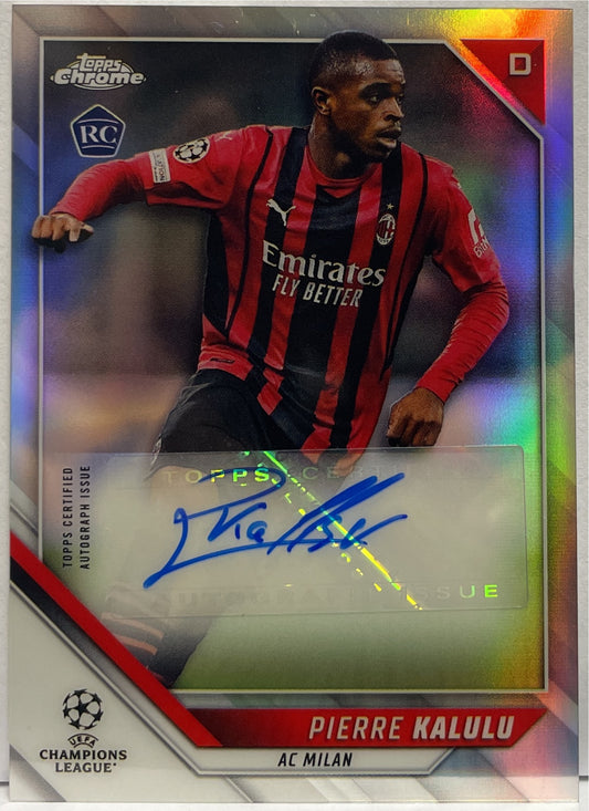 Pierre Kalulu Rookie Autograph Topps Chrome UCL 2021/22