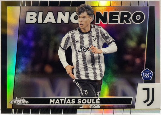 Matias Soule Rookie Bianconero Topps Chrome Juventus 2022/23