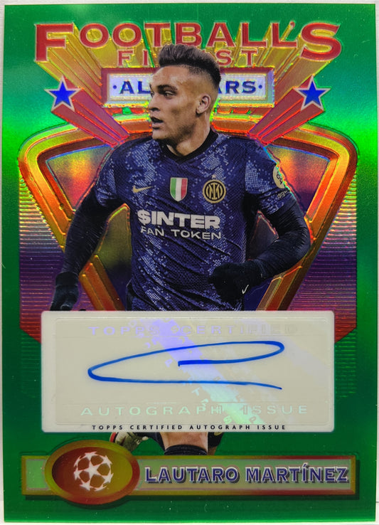 Lautaro Martinez 23/75 Autograph All Star Topps Finest Flashback 2021/22