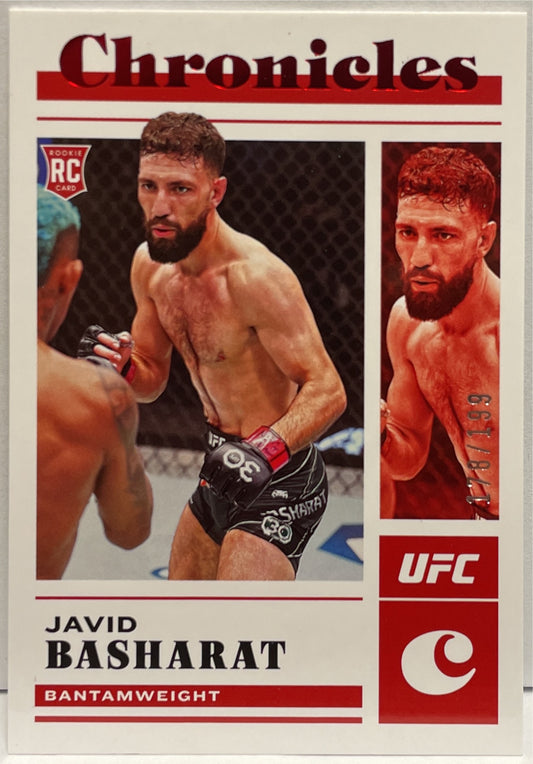 Javid Basharat 178/199 Rookie Red Panini Chronicles UFC 2023