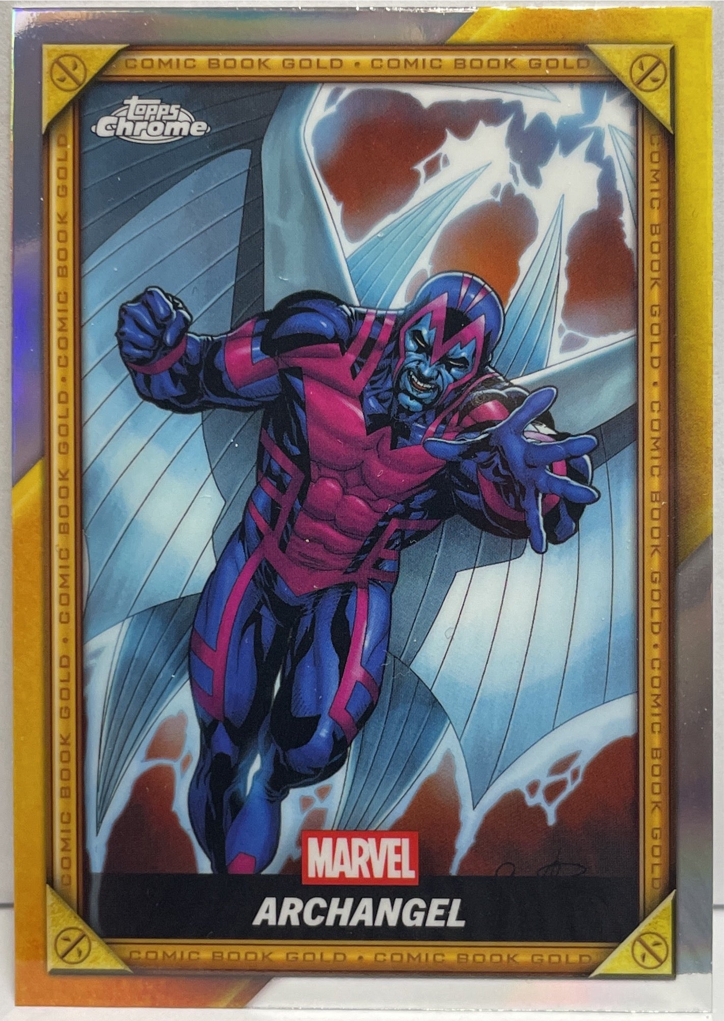 Archangel Dark X-Men Comic Book Topps Chrome Deadpool 2025
