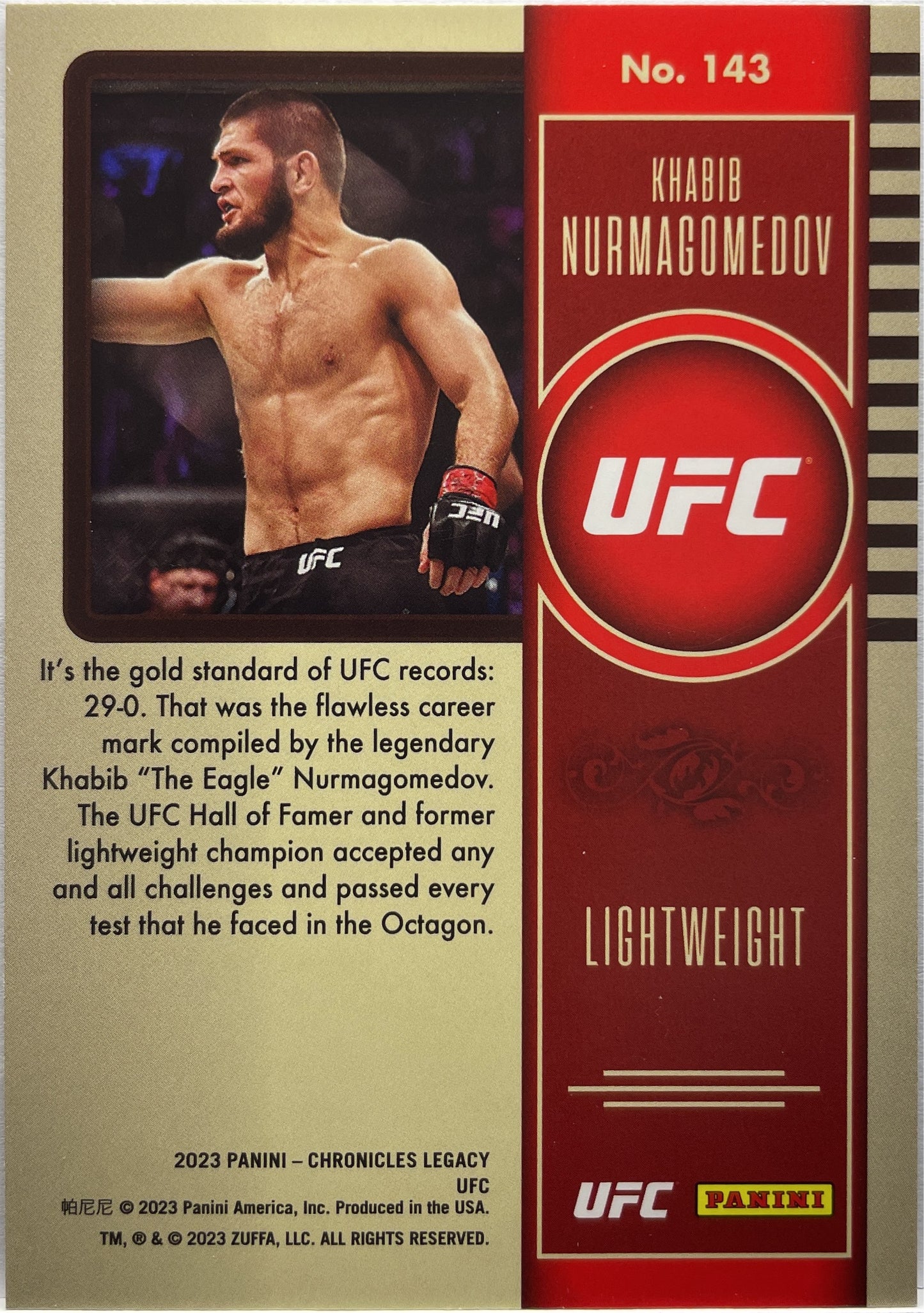 Mancolista-Legacy-Panini Chronicles UFC 2023