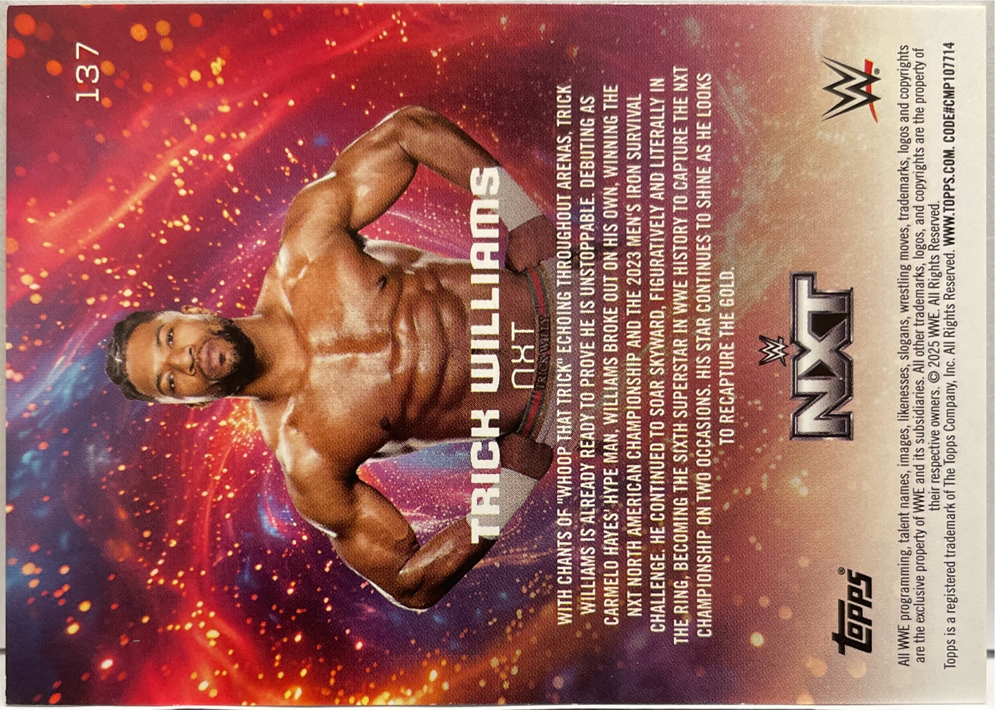 Trick Williams 64/99 Topps Universe WWE 2025