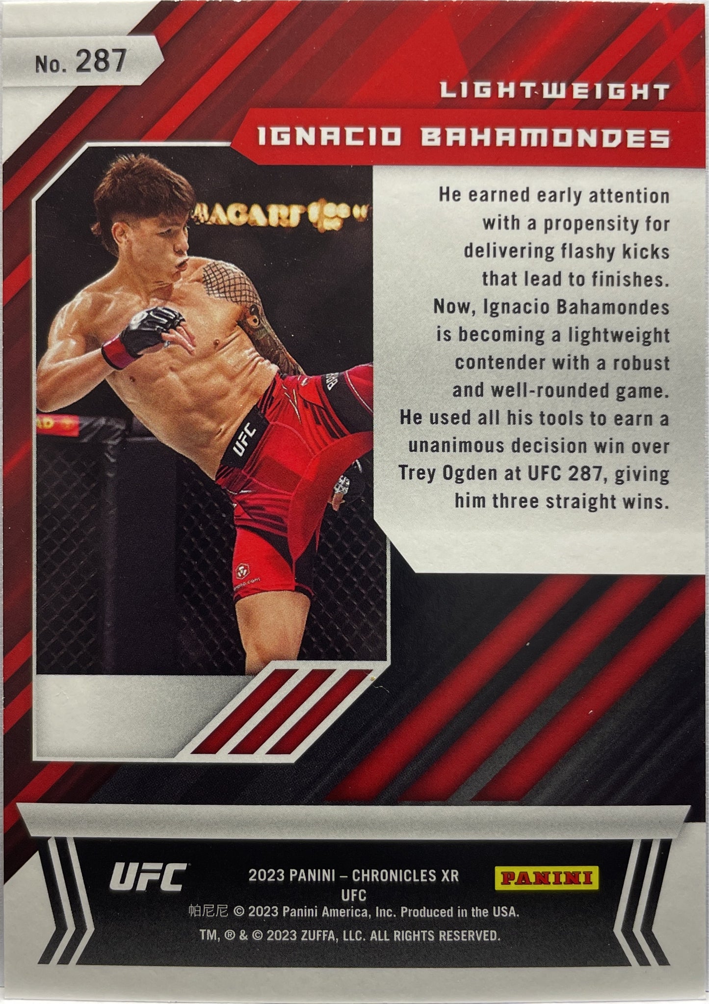 Mancolista-XR-Panini Chronicles UFC 2023