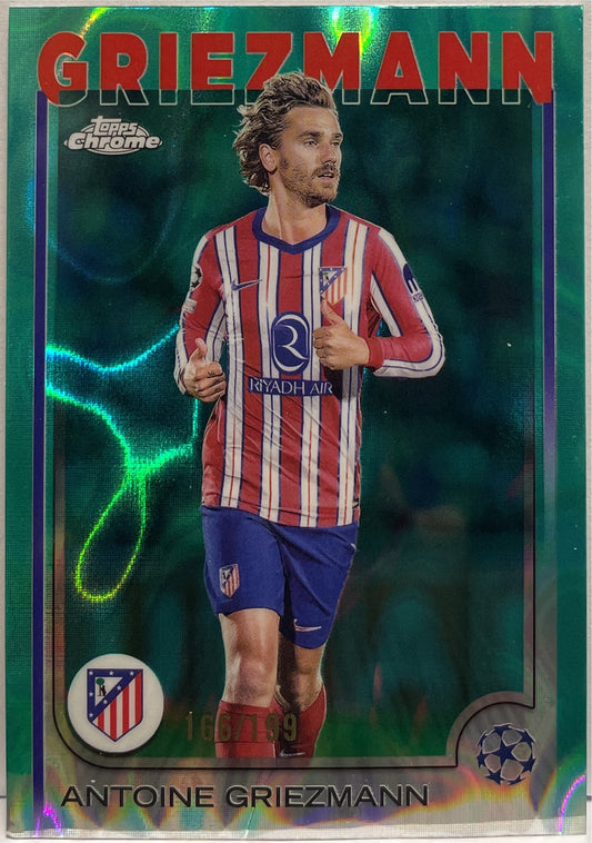 Antoine Griezmann 166/199 Aqua Lava Topps Chrome UCC 2024/25