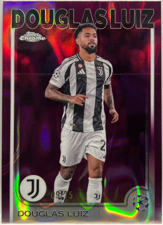 Douglas Luiz 9/75 Magenta Lava Topps Chrome UCC 2024/25